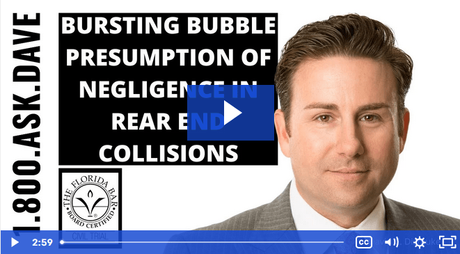 The Presumption of Fault in Rear-End Car Accidents in Florida