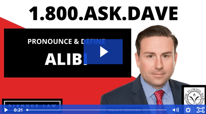 Properly Pronounce and Define Alibi