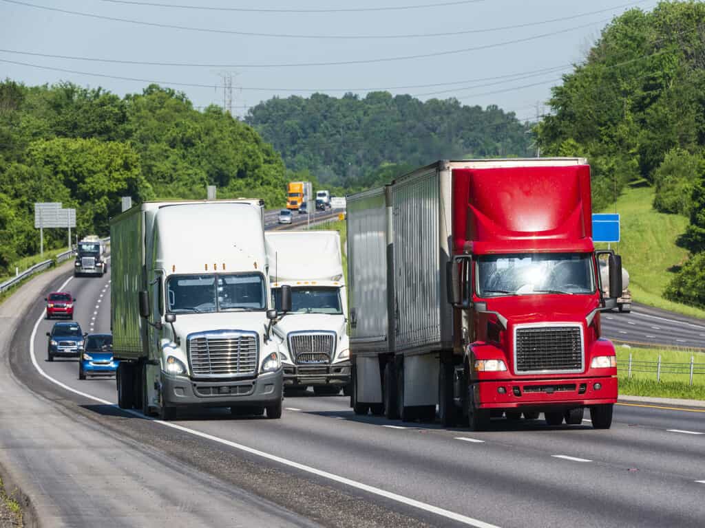 commercial-trucks-on-a-highway